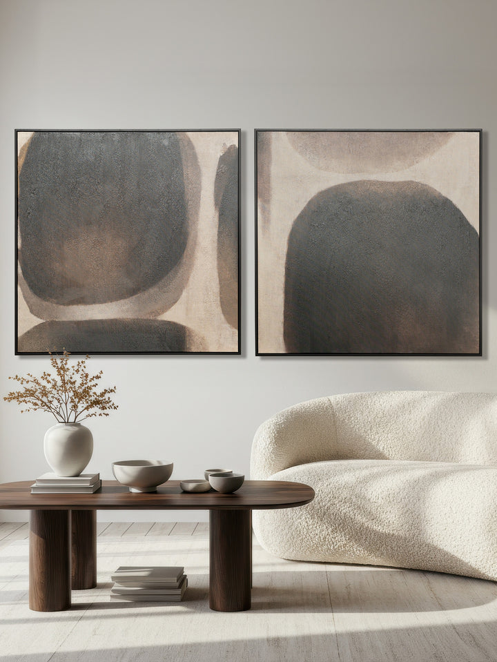 Boulder Dance Wall Art Set of 2 in Shadow