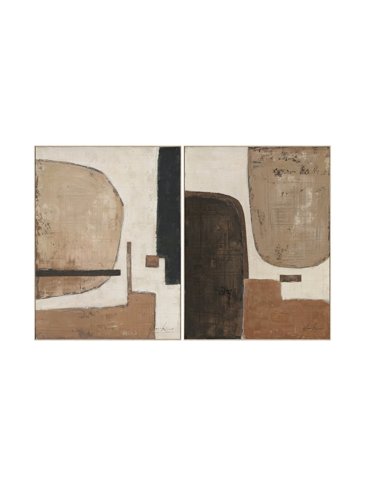 Bound By Earth Wall Art Set of 2 in Terra Shade