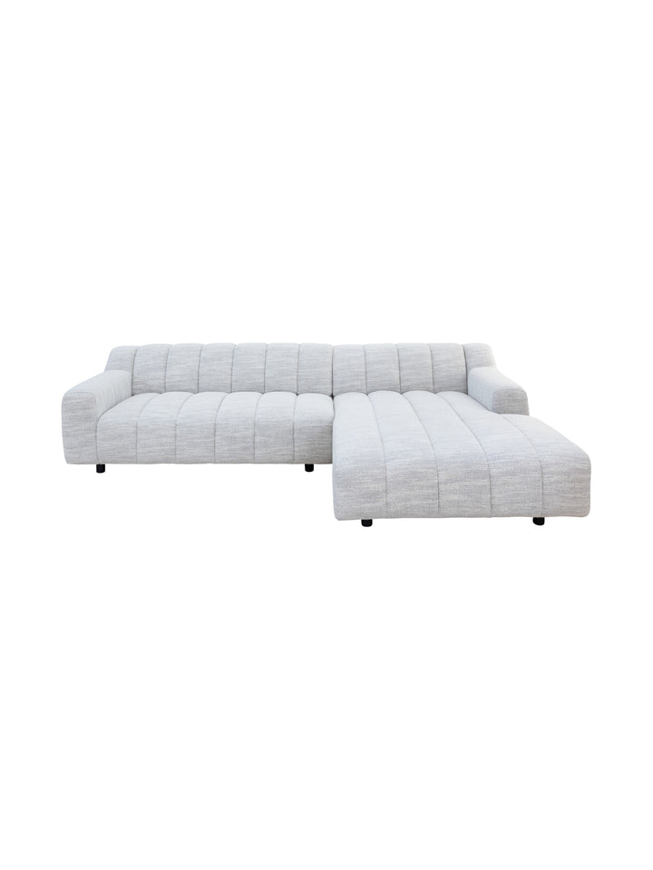 Bruce 3-Seater R-Chaise Sofa in Aslan Cracked Pepper