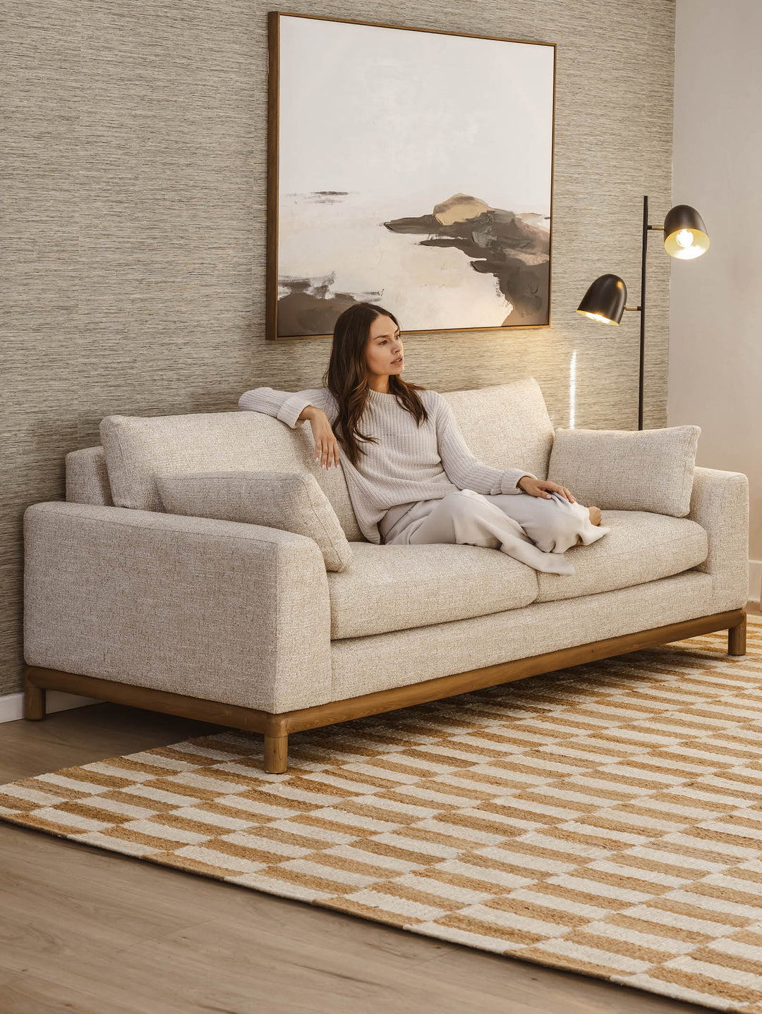 Caroline Sleeper Sofa in Cosmopolitan Almond