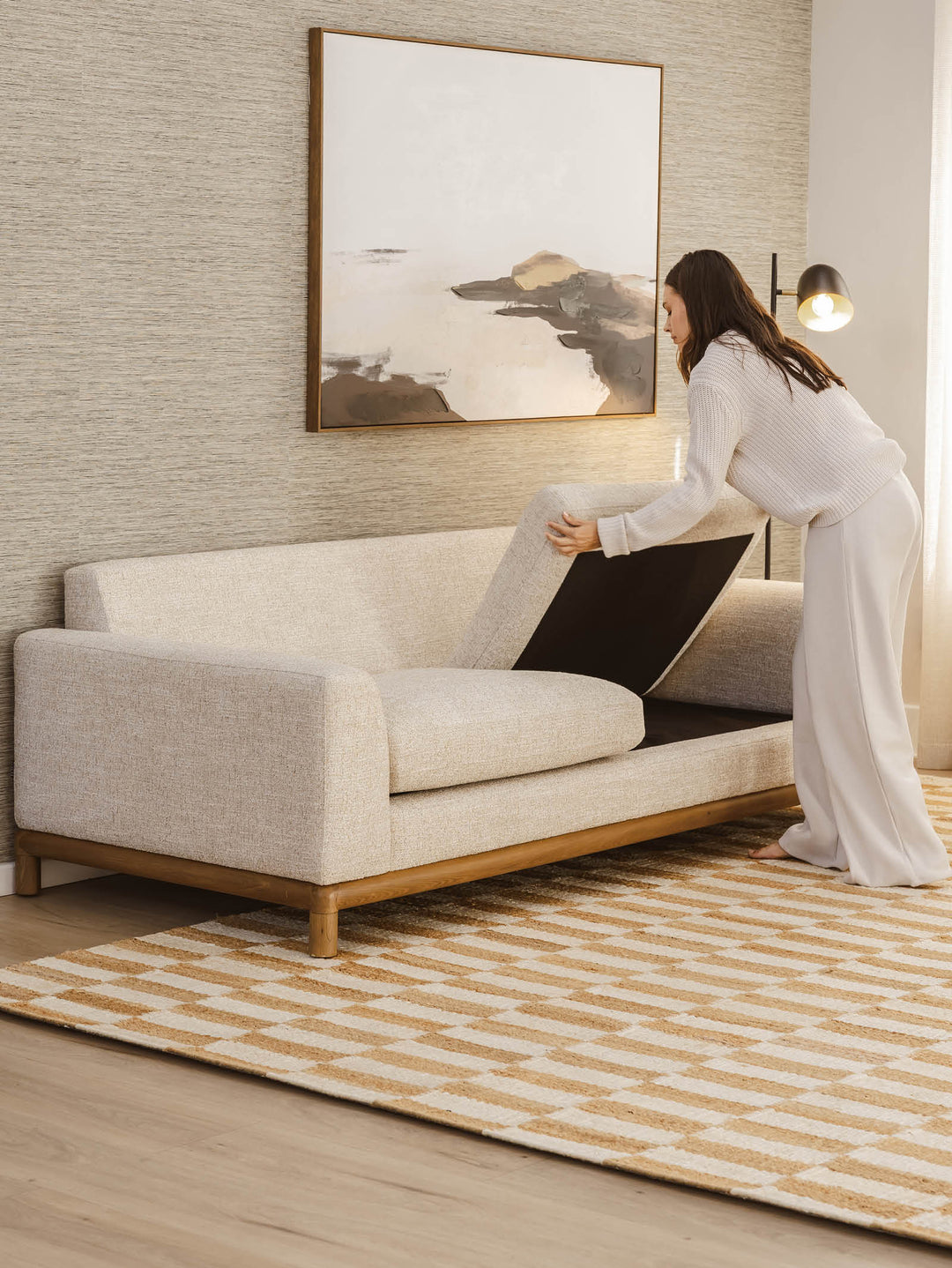 Caroline Sleeper Sofa in Cosmopolitan Almond