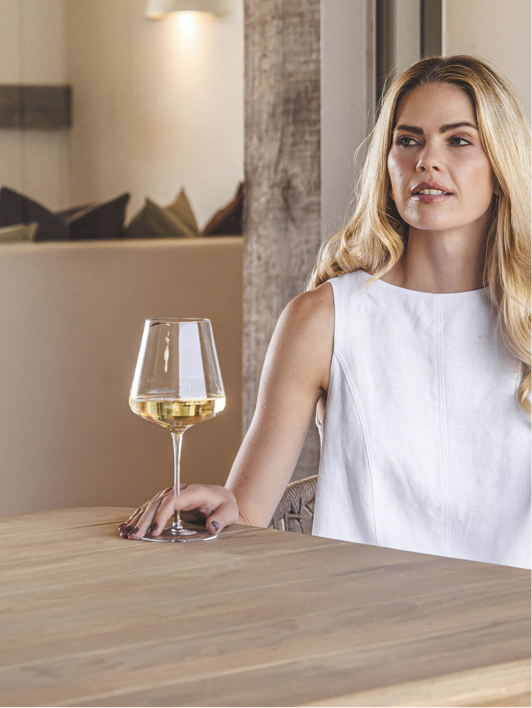 Celebration White Wine Glass Set of 4 in Clear