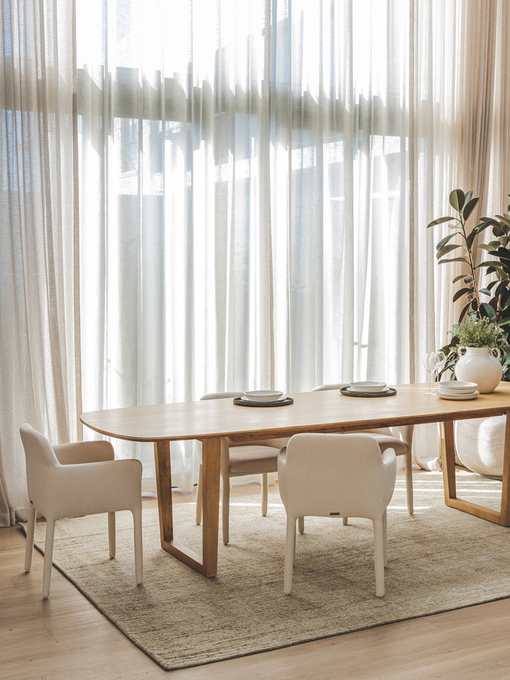 Civico Dining Table 12-Seater in Light Spice