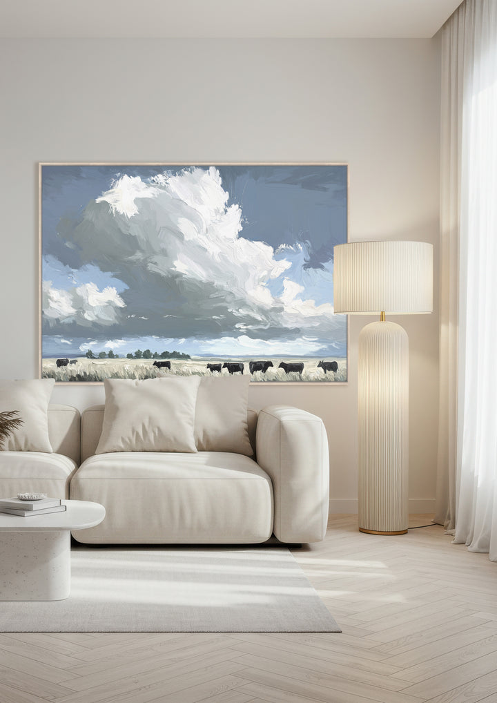 Cloudland Pasture Wall Art in Hayfield