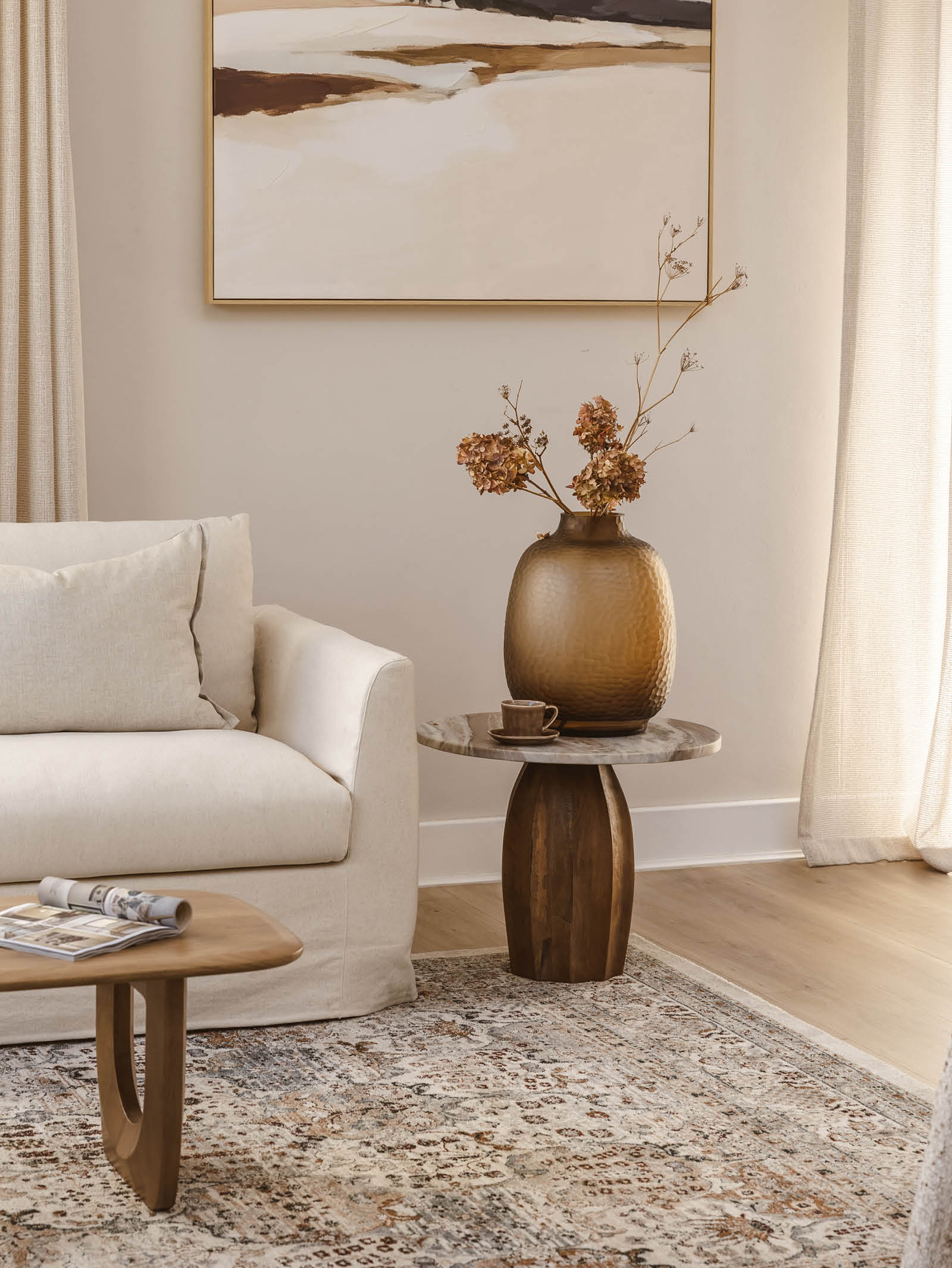 coco Cocomo Marble Coffee Table Set in Sunkissed - Hertex Haus