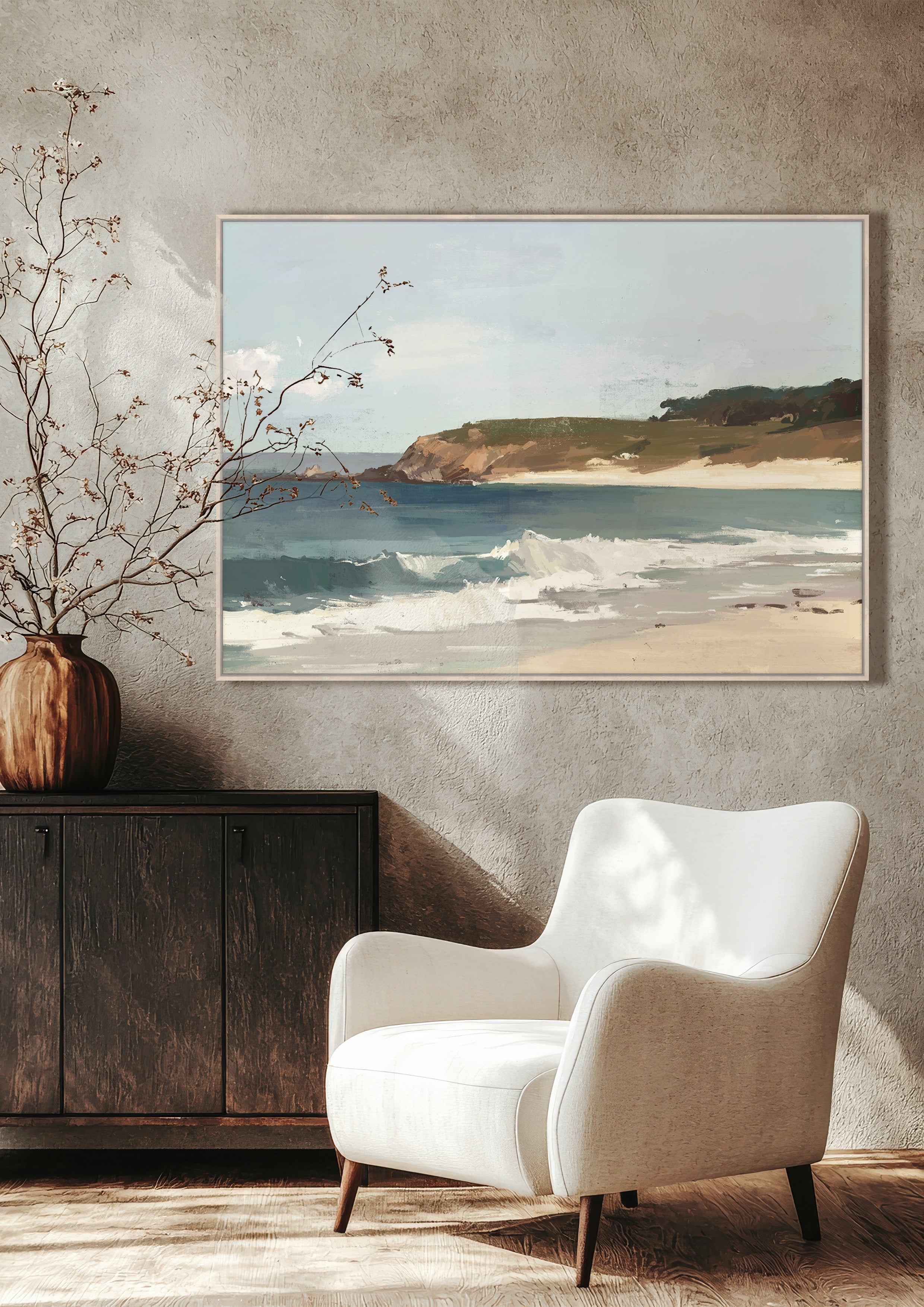 Coffee Bay Wall Art in Seafoam - Hertex Haus - Hertex Haus