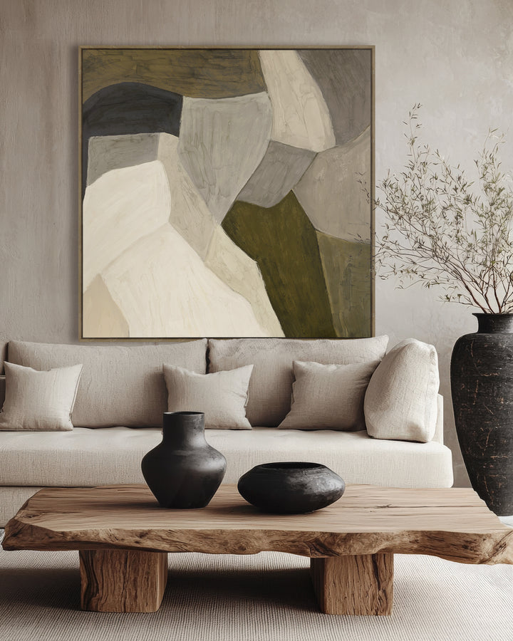 Collide Wall Art in Pecan Shell