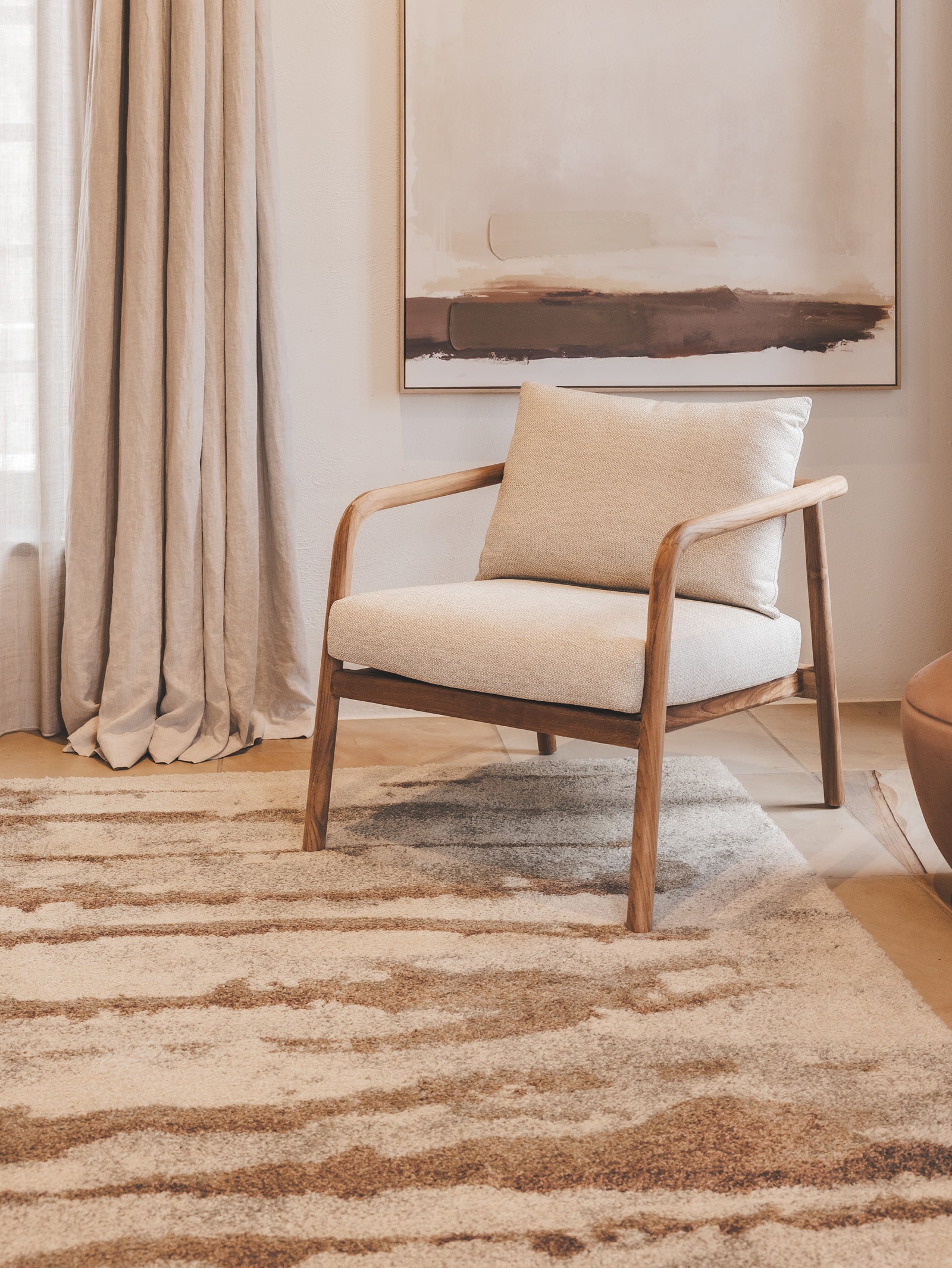 Colour Bleed Rug in Sepia - Hertex Haus - Hertex Haus