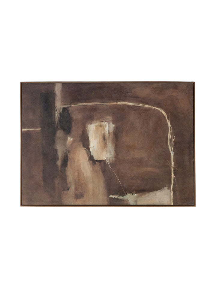 Contour Curve Wall Art in Woodtones