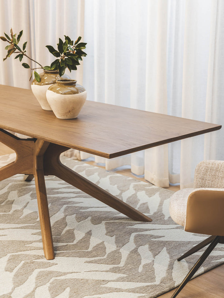 Converge Oak Dining Table in Cumin