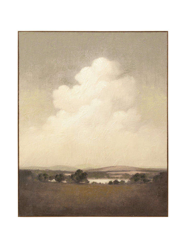 Country Cloud Wall Art in Vintage