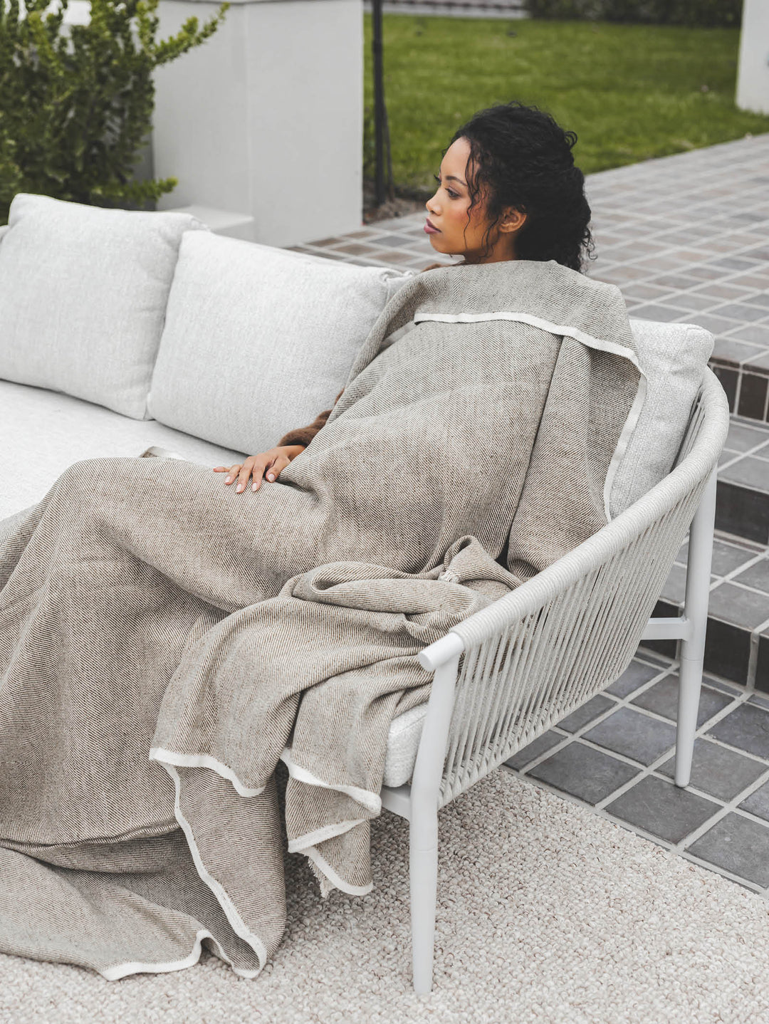 Cruz Sofa Set in Crete Oyster
