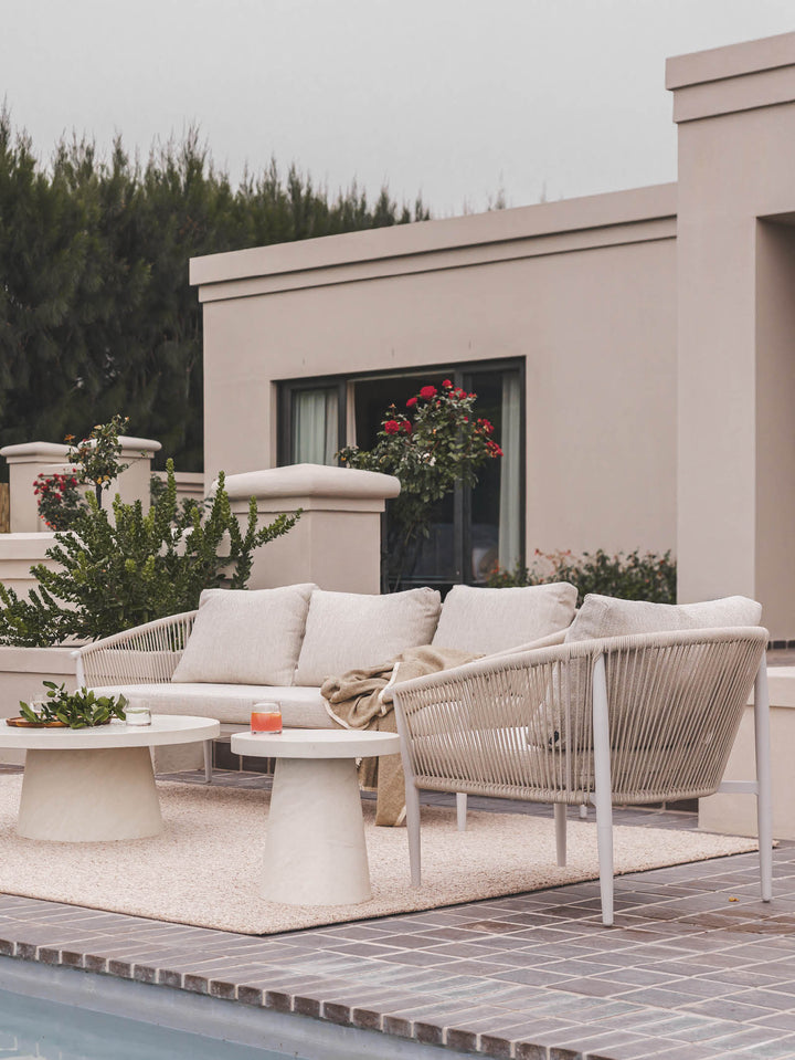 Cruz Sofa Set in Crete Oyster