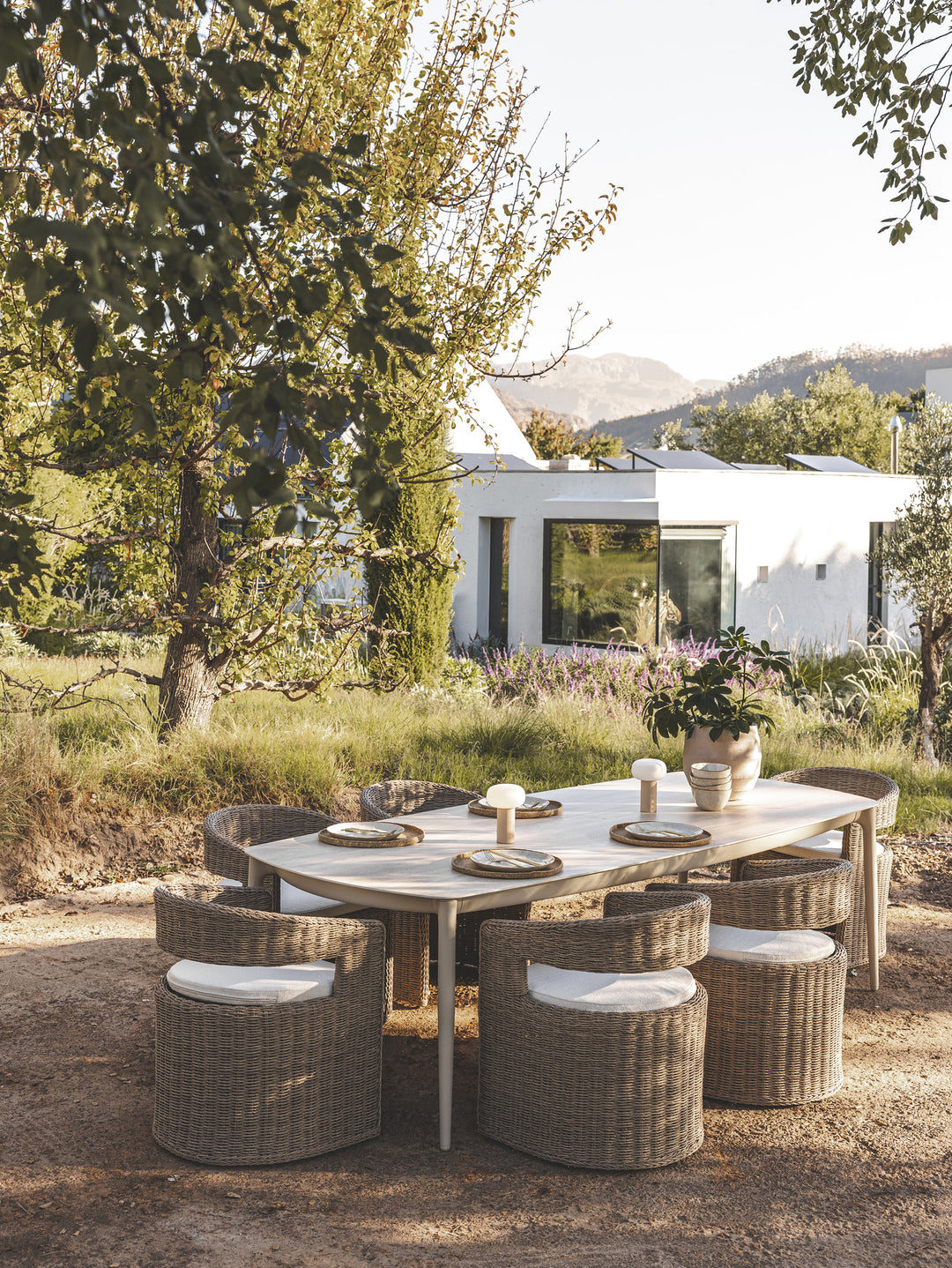 Curacao Outdoor Dining Chair in Creamed Honey