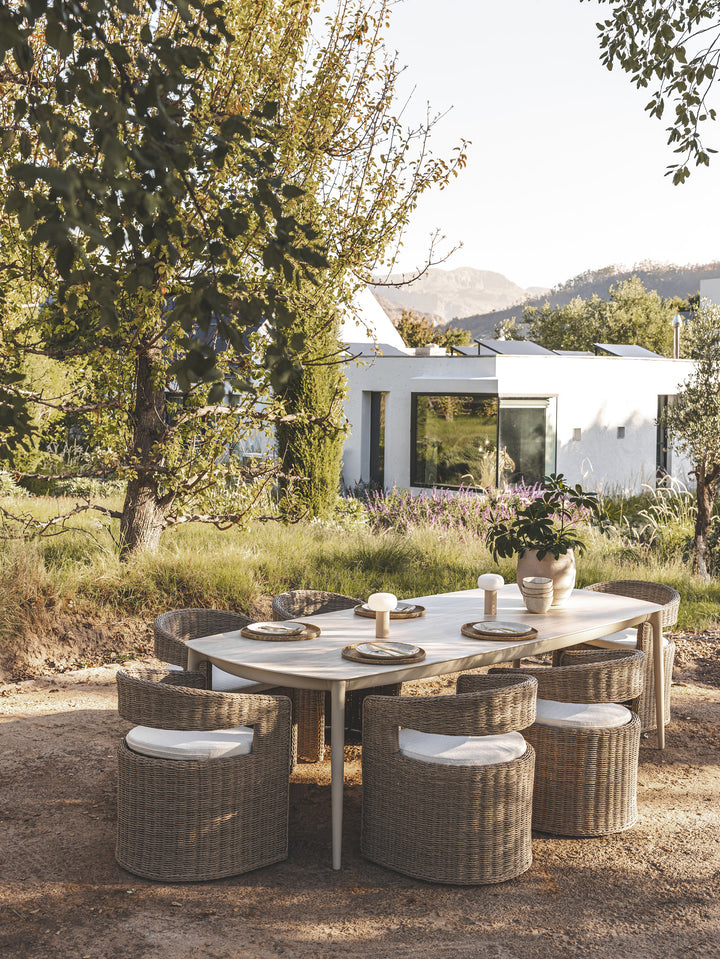 Curacao Outdoor Dining Chair in Creamed Honey