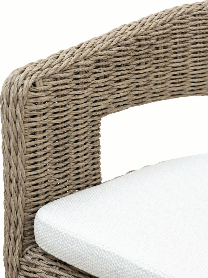 Curacao Outdoor Dining Chair in Creamed Honey