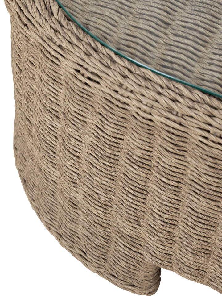 Curacao Outdoor Sofa Set in Creamed Honey