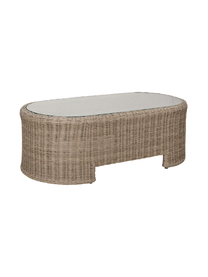 Curacao Outdoor Sofa Set in Creamed Honey