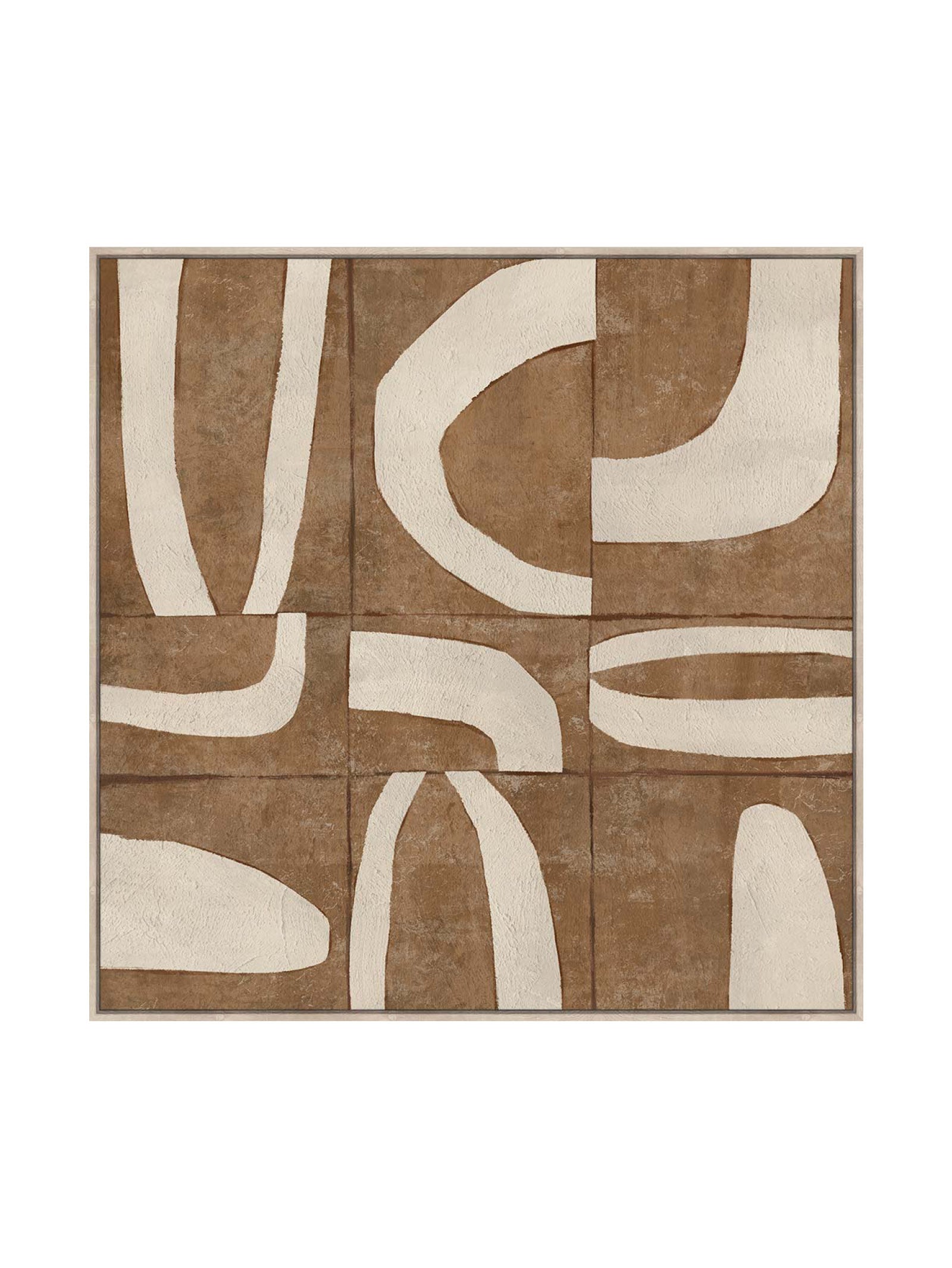 Curved Echoes Wall Art XL in Nutmeg - Hertex Haus - Hertex HAUS