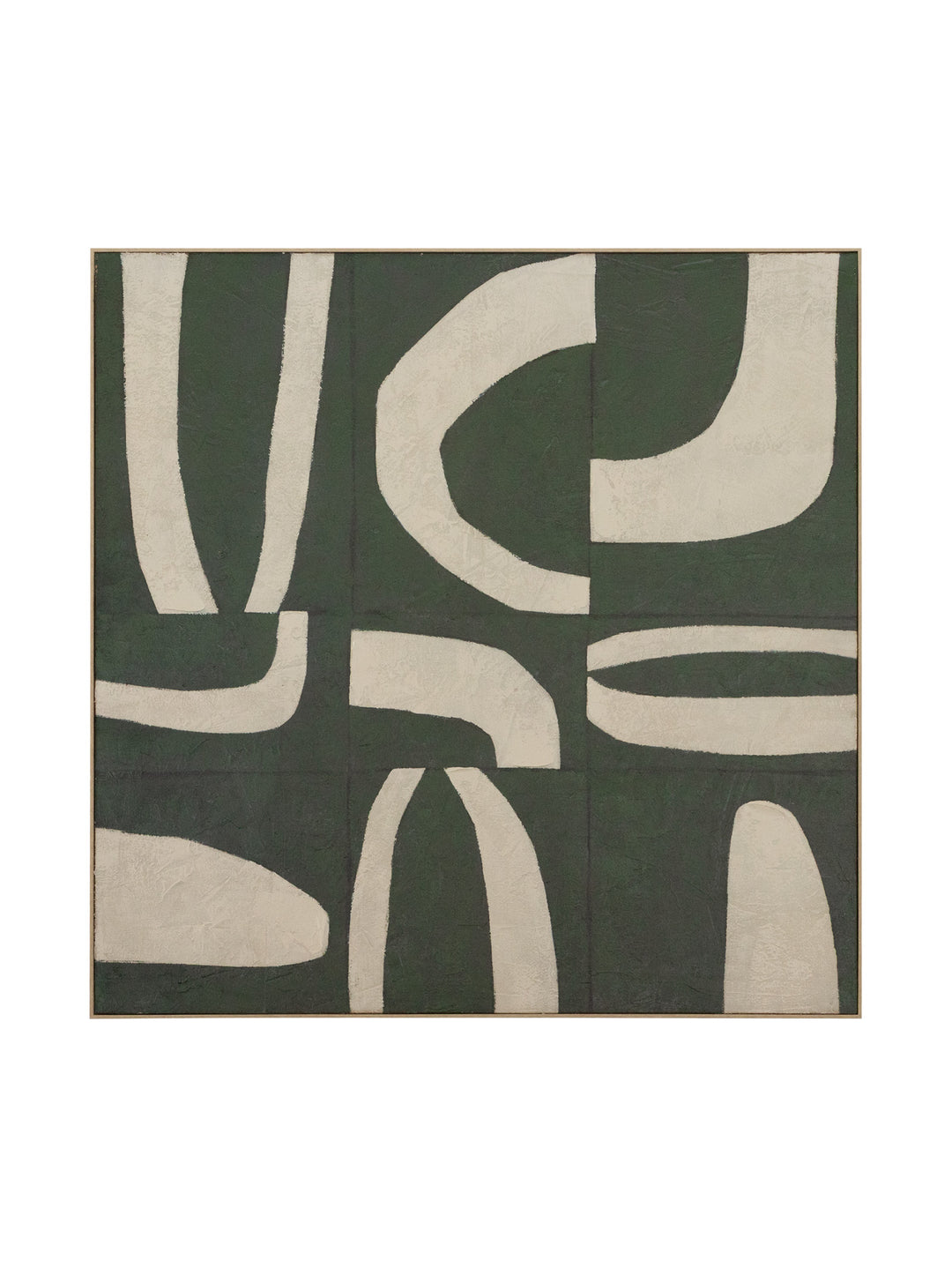 Curved Echoes Wall Art in Evergreen