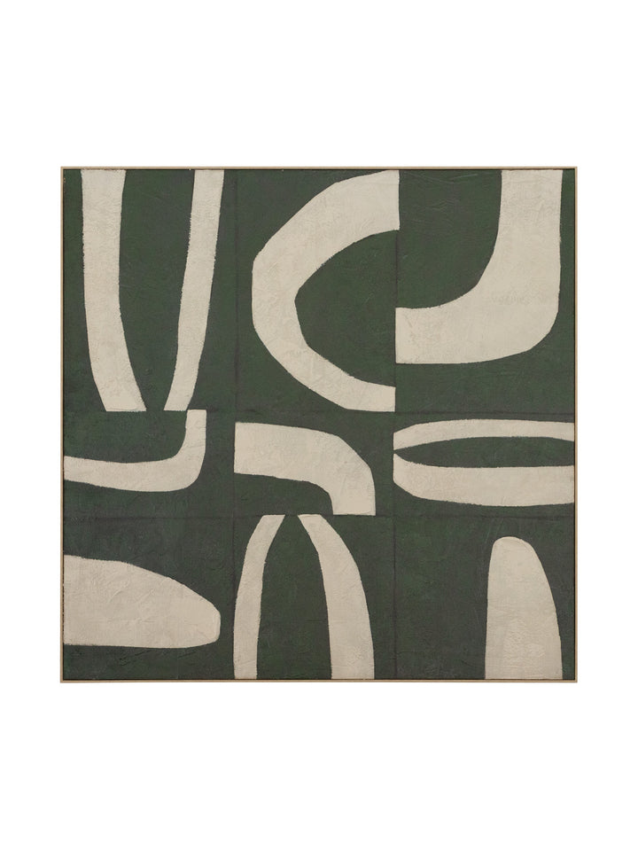 Curved Echoes Wall Art in Evergreen