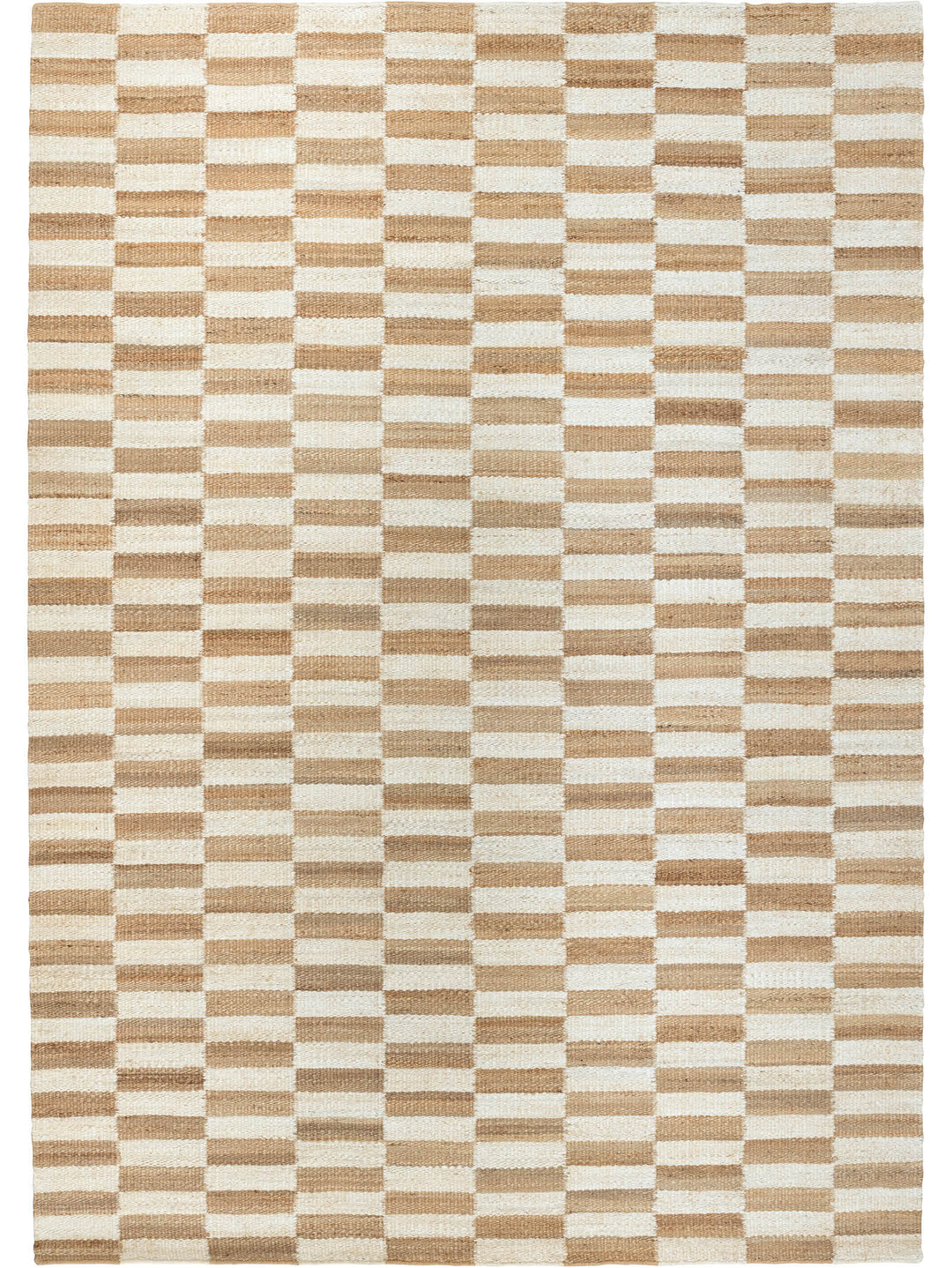 Damier Rug in Chalk