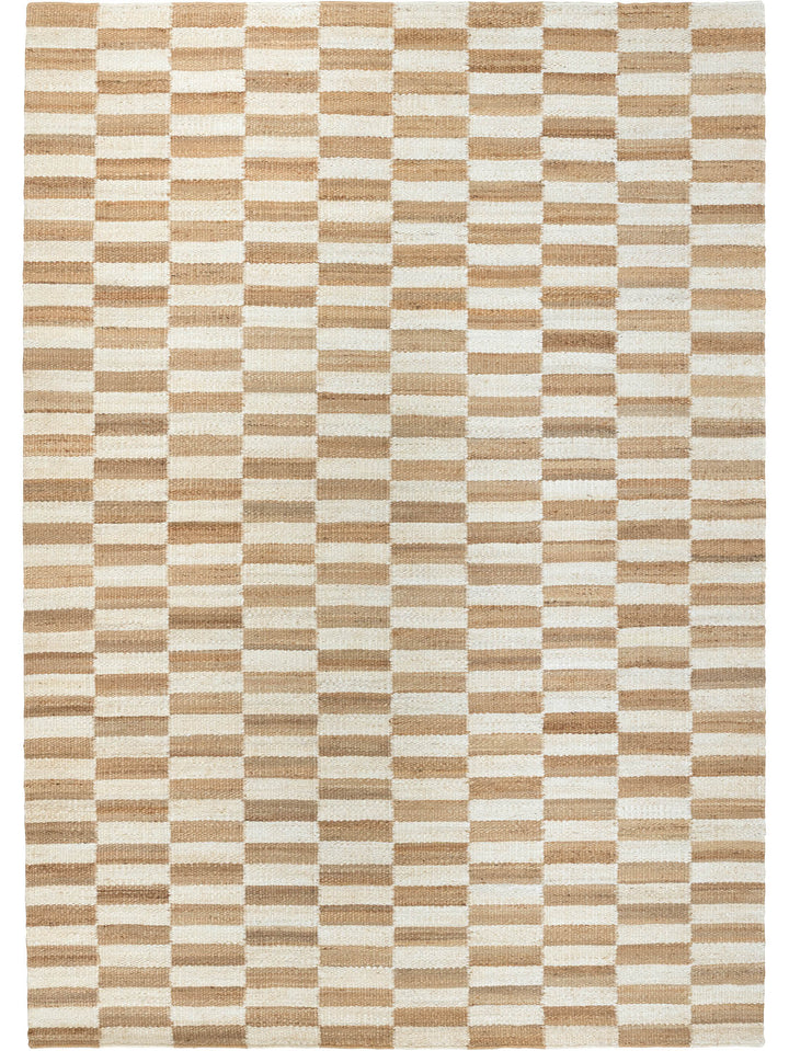 Damier Rug in Chalk