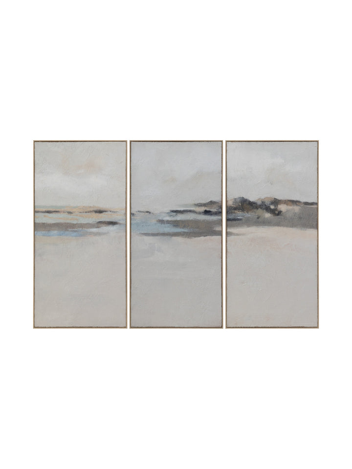 De Kelders Wall Art Set of 3 in Seesand