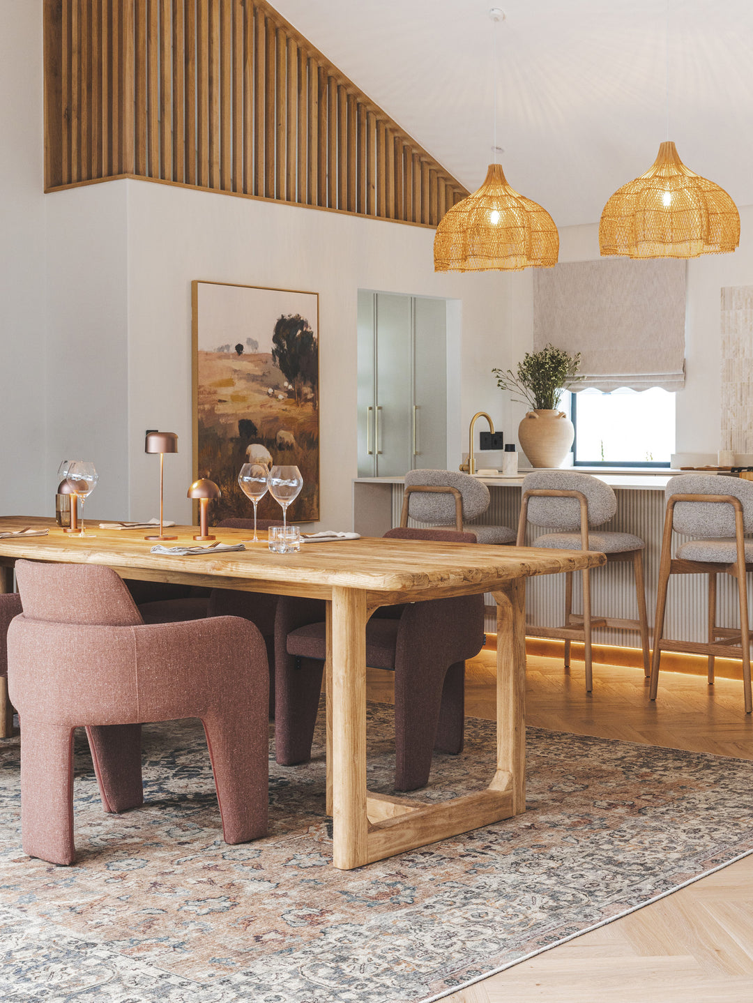 Esme Rug in Blush