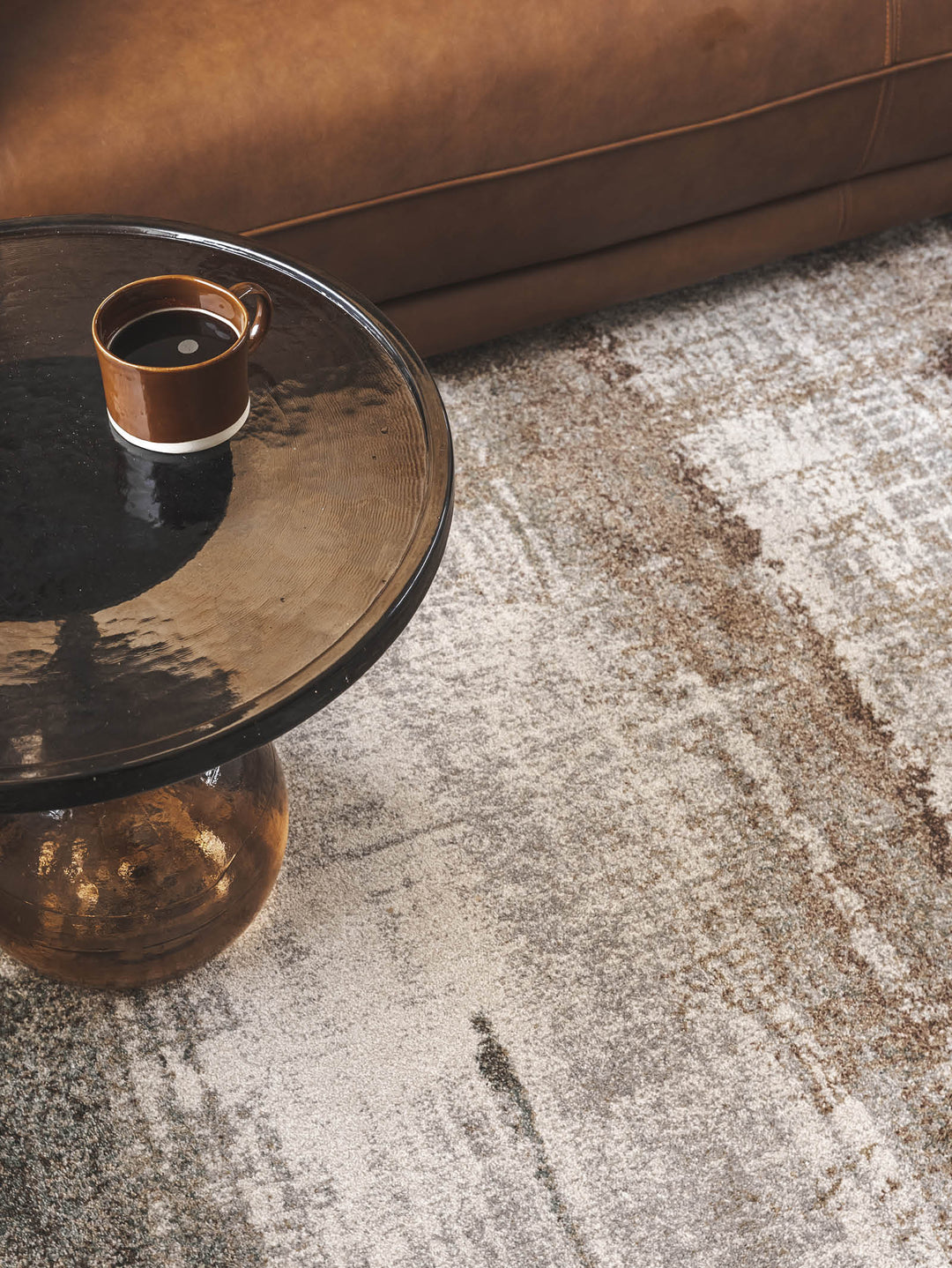 Dew Drops Glass Coffee Table