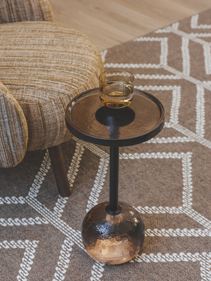 Dew Drops Glass Side Table
