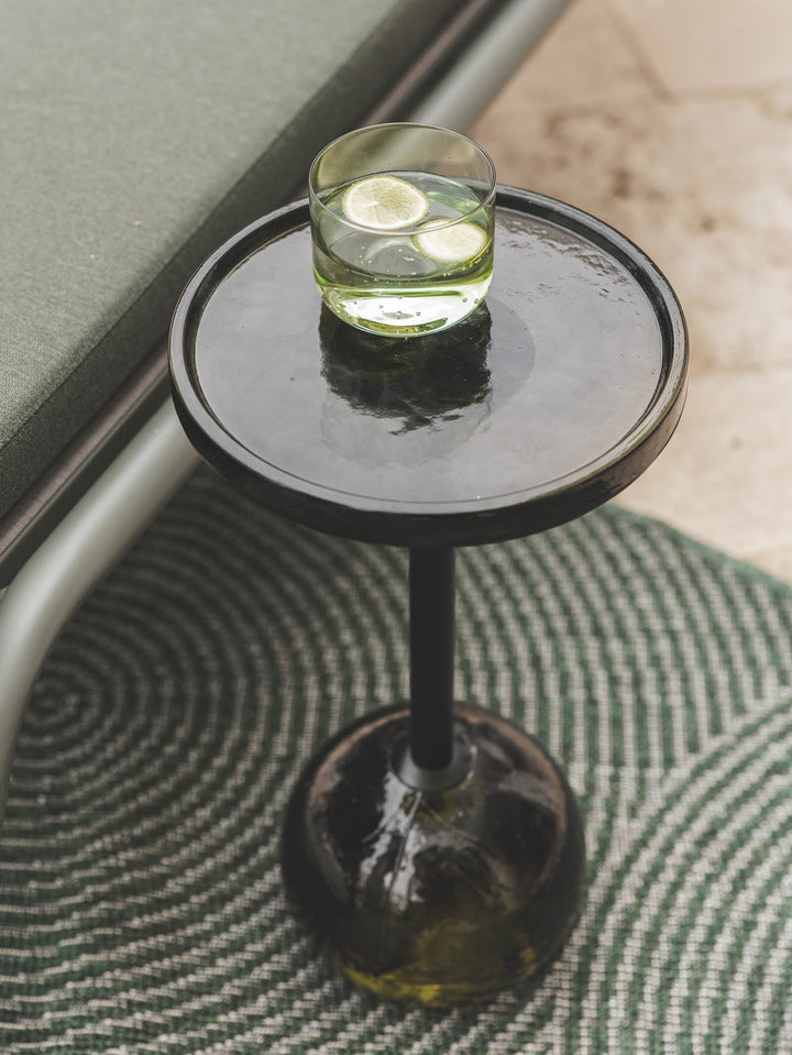 Dew Drops Glass Side Table