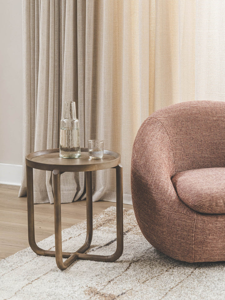 Dorp Straat Oak Side Table in Cumin