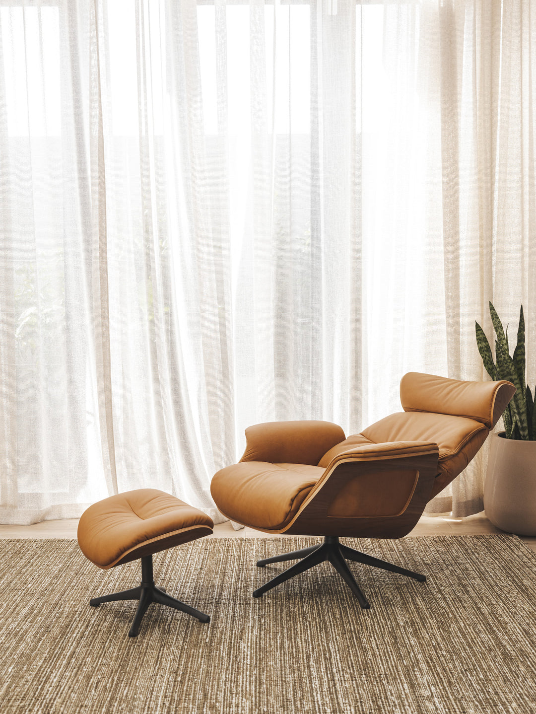 Duke Leather Occasional Chair Set