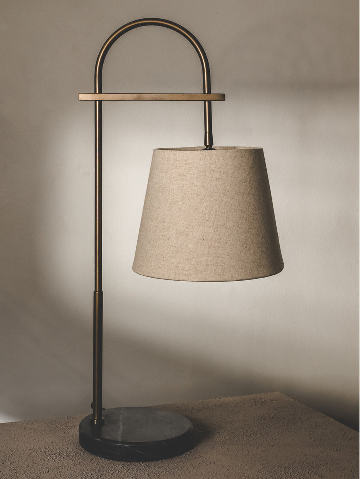 Duncan Desk Lamp in Linen