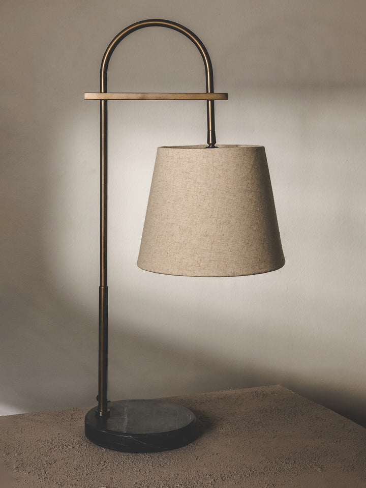 Duncan Desk Lamp in Linen