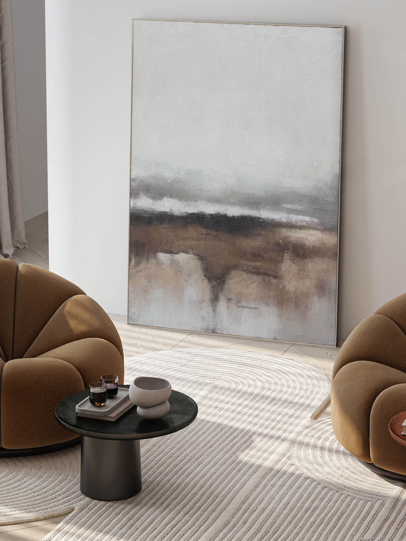 Earthen Descent Wall Art in Copper - Hertex Haus