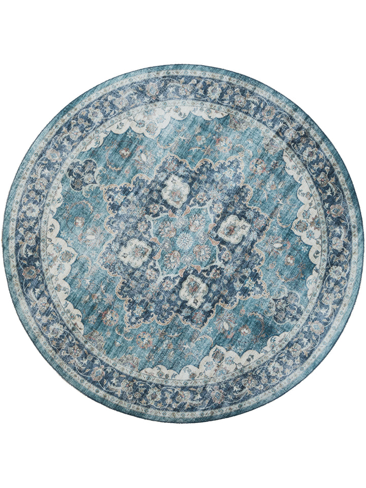 Elsa Round Rug in frost