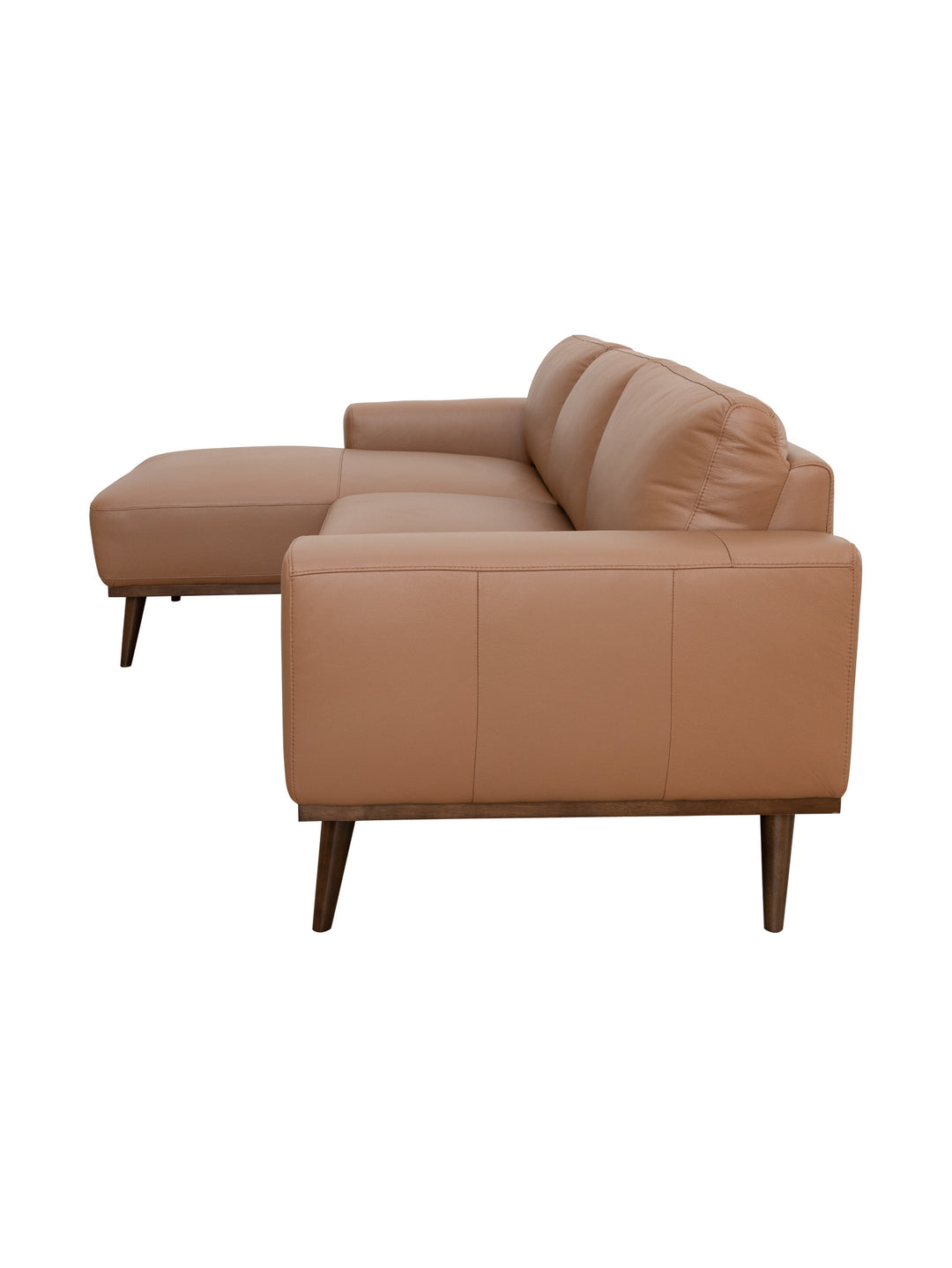Enzo Chaise Sofa Left in Tan