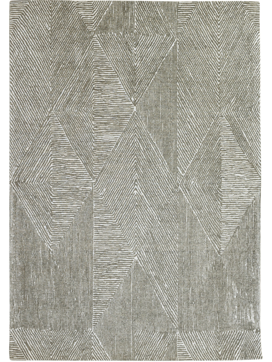 Facet Rug in Olive