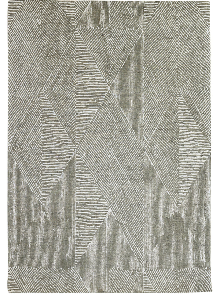 Facet Rug in Olive