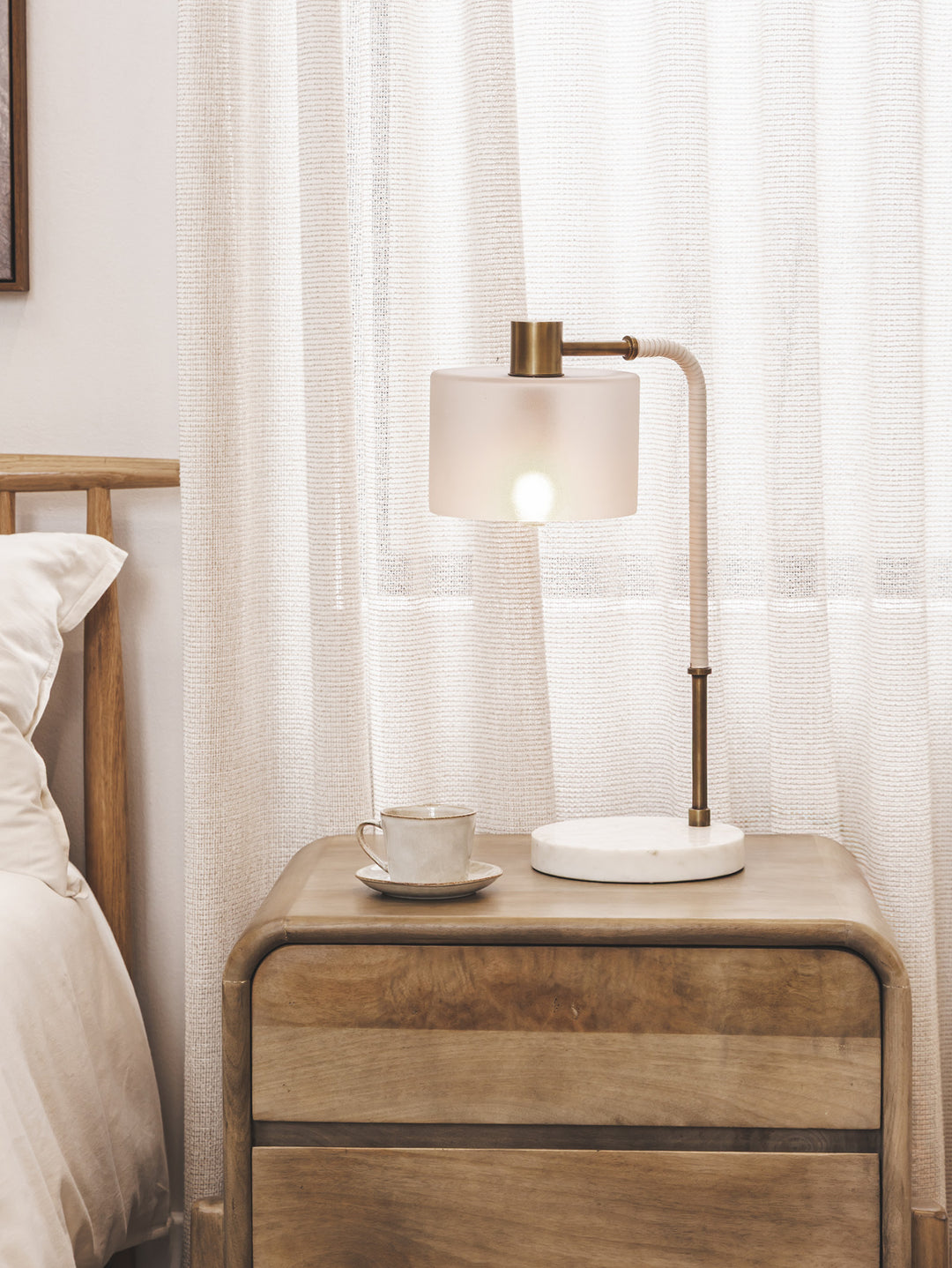 Flare Marble Desk Lamp