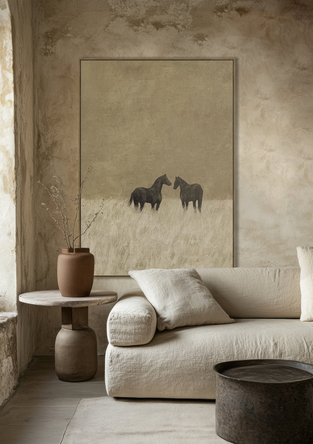 Flicka Wall Art in Wheat