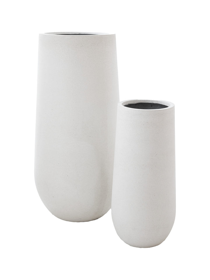 Flute Planter in Salt