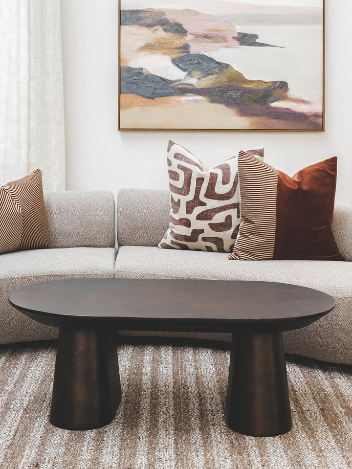 Formidable Coffee Table in Brass Bell