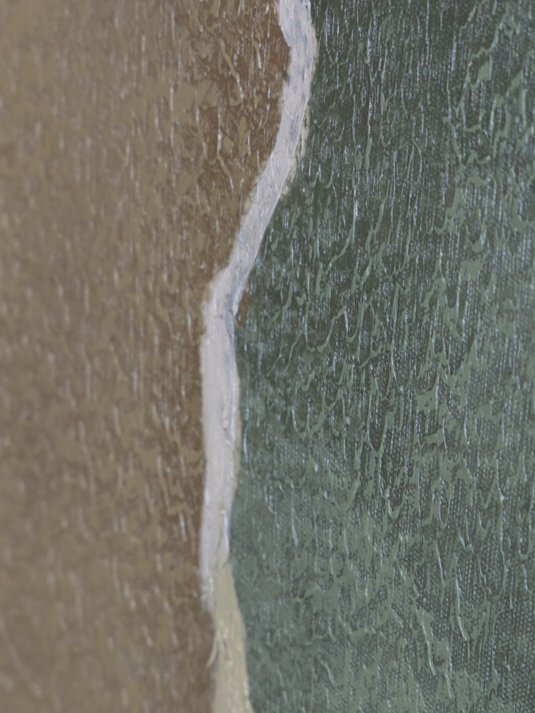 Fractured Wall Art in Moss Clay