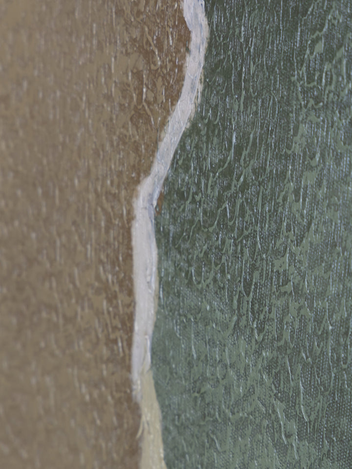 Fractured Wall Art in Moss Clay