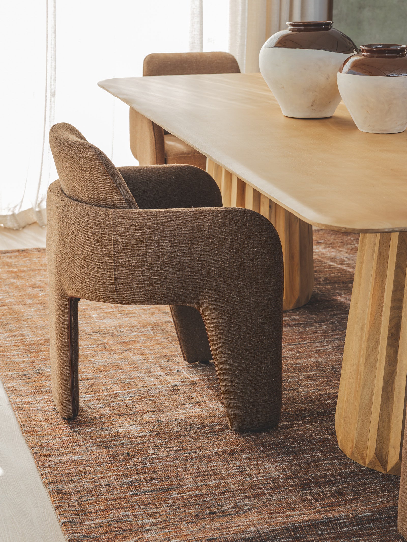 Freasca Dining Table 8-Seater in Light Spice - Hertex Haus