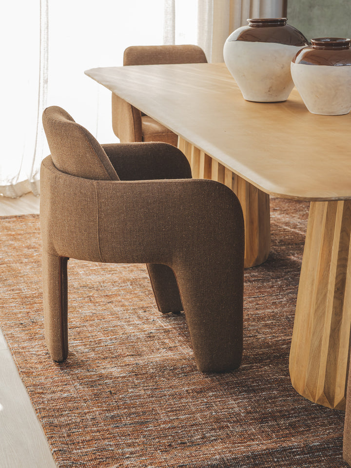 Freasca Dining Table 8-Seater in Light Spice