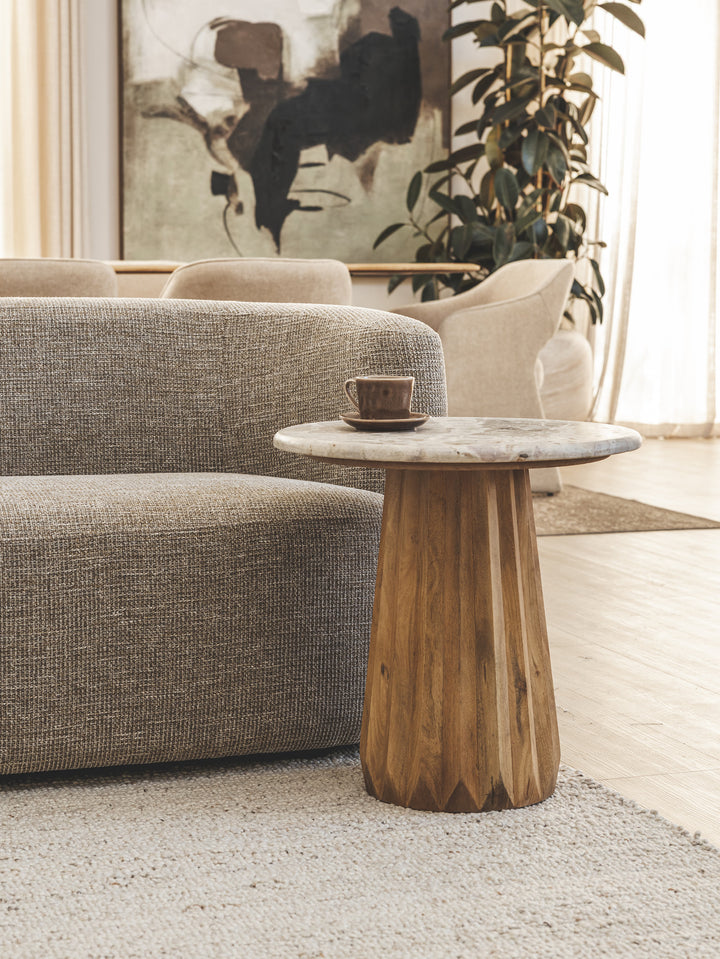 Freasca Side Table in Latte